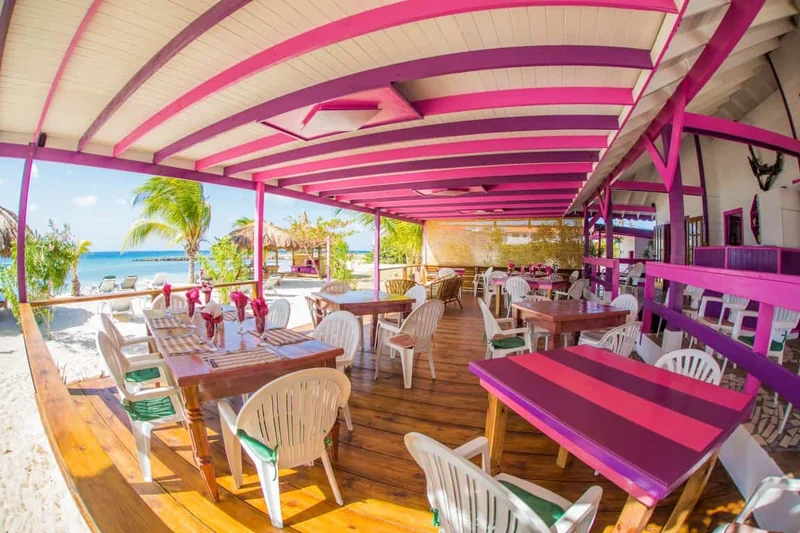 Sparrows restaurant beside Big Sand beach on Union Island
