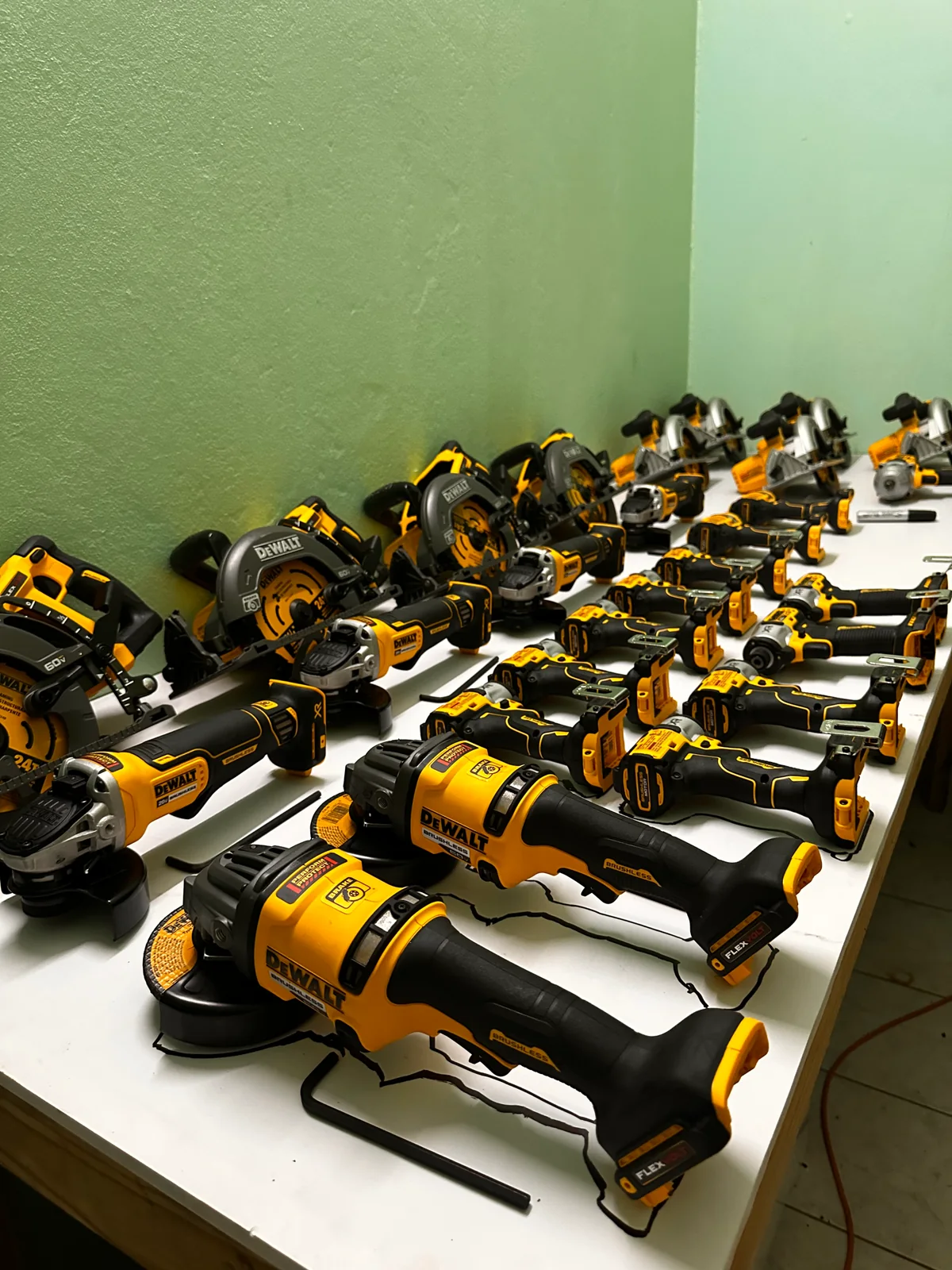 Drills, saws and other tools assembled for community rebuilding support after Beryl